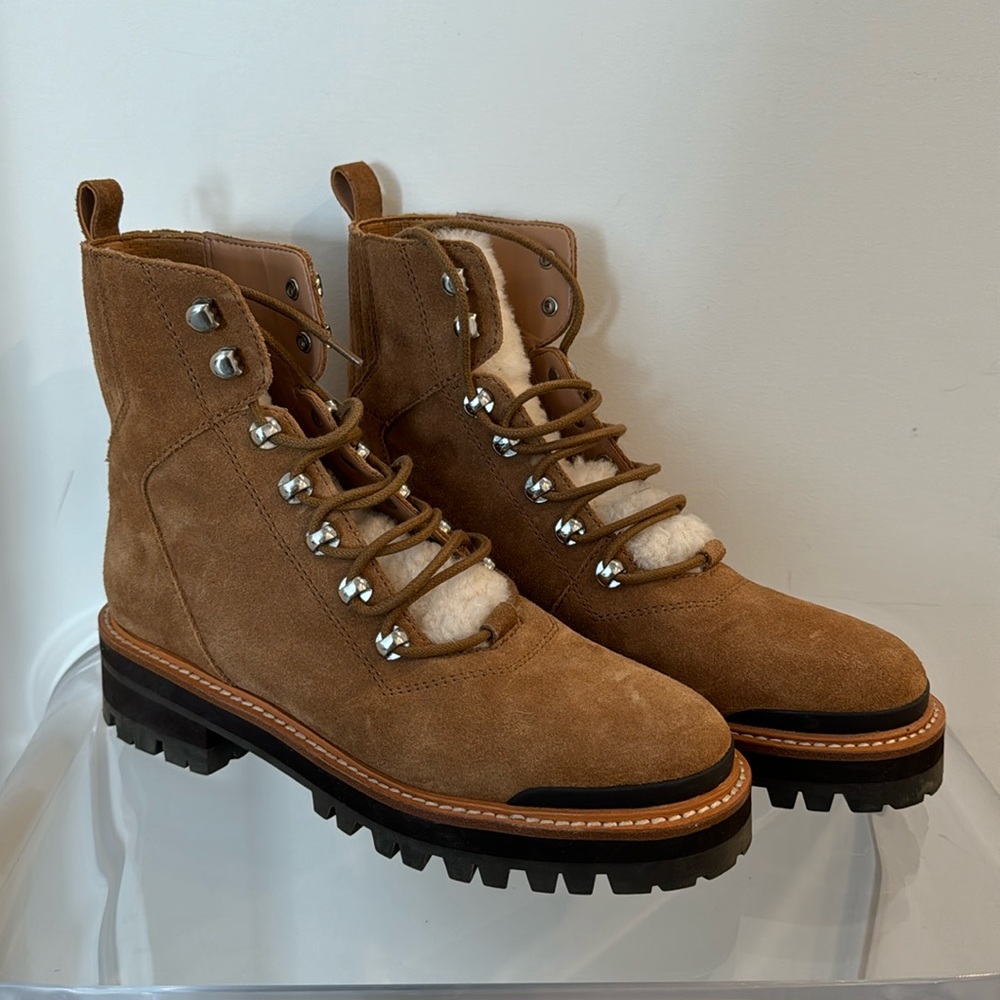 Marc Fisher Suede Sherpa Boots